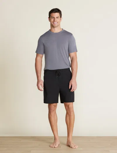 Barefoot Dreams Elastic Waist Boardshort In Black