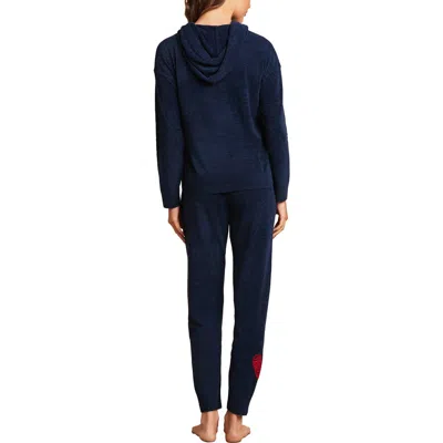 Barefoot Dreams Embroidered Heart Cozychic Ultra Lite® Lounge Pants In Blue