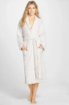 Barefoot Dreams Gender Inclusive Cozychic™ Robe In Heather Stone/white