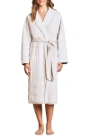 Barefoot Dreams Luxechic Quilted Shawl-collar Blanket Robe In Stone