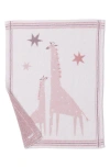Barefoot Dreams Unisex Cozychic Giraffe Stroller Blanket In Pink