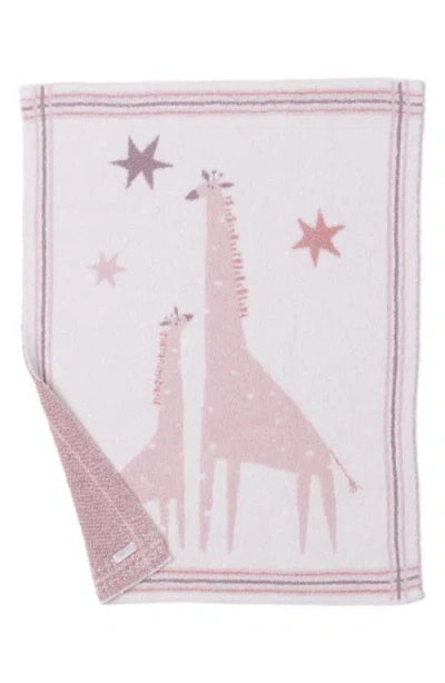 Barefoot Dreams Giraffe Jacquard Cozychic® Stroller Blanket In Pink