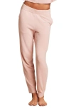 Barefoot Dreams Heartbeat Stripe Cozychic Ultra Lite® Lounge Pants In Pink