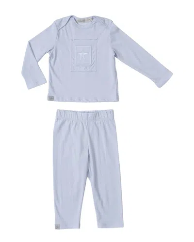 Barefoot Dreams Heritage Organic Cotton Baby Set In Blue