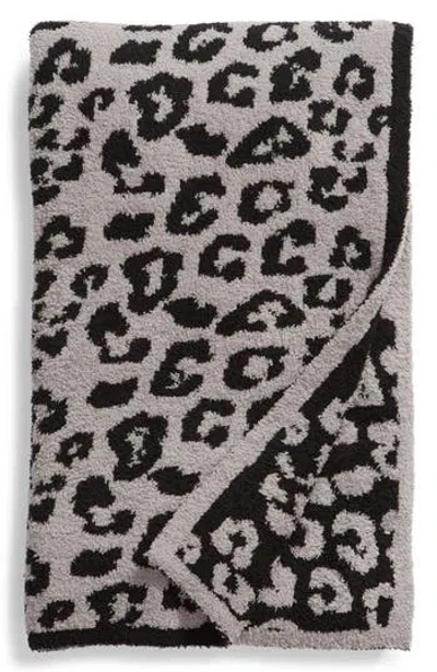 Barefoot Dreams ® In The Wild Throw Blanket In Dove Grey/black
