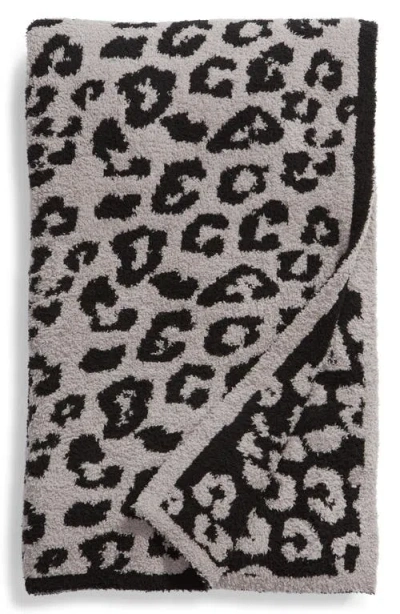 Barefoot Dreams In The Wild Throw Blanket In Dove Grey/black