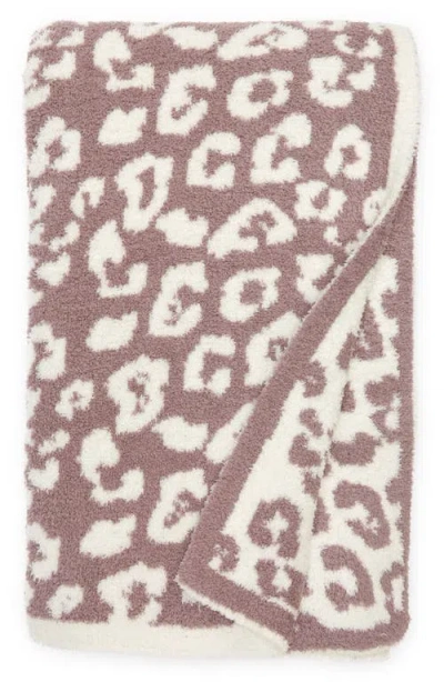 Barefoot Dreams In The Wild Throw Blanket In Purple Bloom/cream