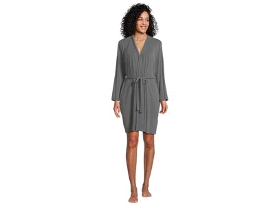 Barefoot Dreams Jersey Midi Robe In Gray