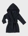 Barefoot Dreams Kid's Brushed Cozychic Robe In Indigo