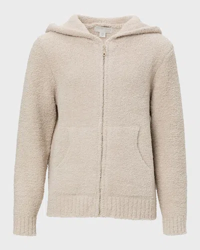 Barefoot Dreams Kid's Cozychic Textured Hoodie In Stone