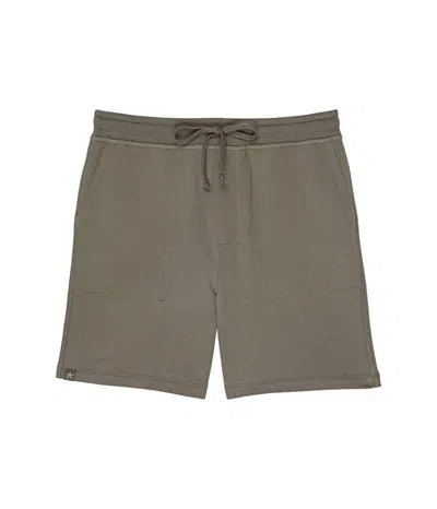 Barefoot Dreams Kids  Shorts Olive Branch 100% Cotton Drawstring Waist Jdm1250 In Green