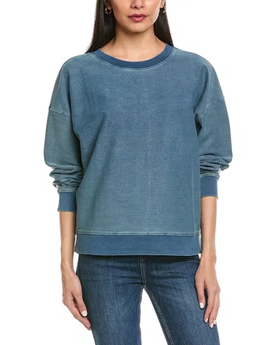 Barefoot Dreams Knit Pullover Sweatshirt In Blue