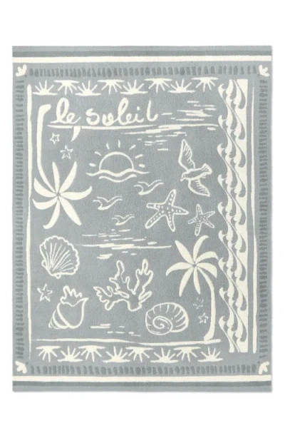 Barefoot Dreams Le Soleil Cozychic® Throw Blanket In Blue