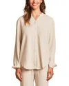 Barefoot Dreams Linen-blend Blouse In Neutral