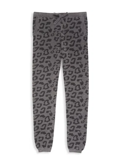 Barefoot Dreams Kids' Little Girl's & Girl's Leopard Print Track Pants