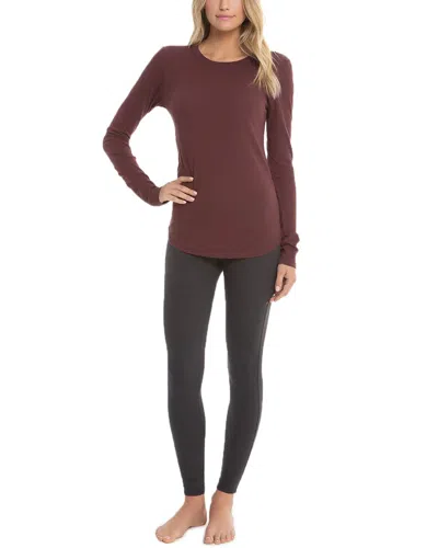 Barefoot Dreams Loose Jersey T-shirt In Burgundy