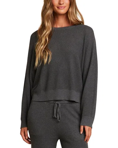 BAREFOOT DREAMS BAREFOOT DREAMS LUXEBLEND WAFFLE KNIT PULLOVER