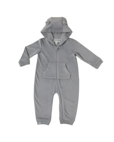 Barefoot Dreams Luxechic Baby Bear Bodysuit In Gray