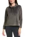 Barefoot Dreams Luxechic Funnel Neck Pullover In Grey