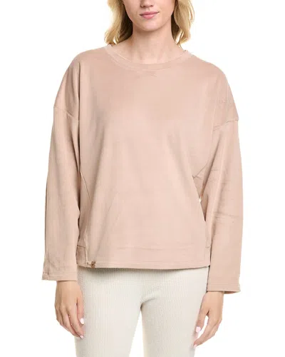 Barefoot Dreams Luxechic Tucked Sweatshirt In Neutral