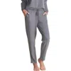 Barefoot Dreams Malibu Collection Brushed Fleece Pants In Coal