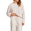 Barefoot Dreams Malibu Collection® Brushed Fleece Pullover In Sand Dune