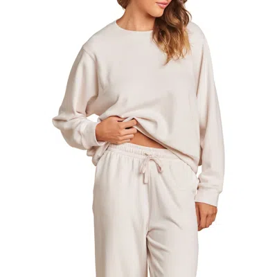 Barefoot Dreams Malibu Collection® Brushed Fleece Pullover In Sand Dune