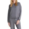 Barefoot Dreams ® Malibu Collection® Brushed Fleece Sweatshirt In Coal