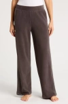 Barefoot Dreams Malibu Collection Brushed Fleece Lounge Pants In Carbon