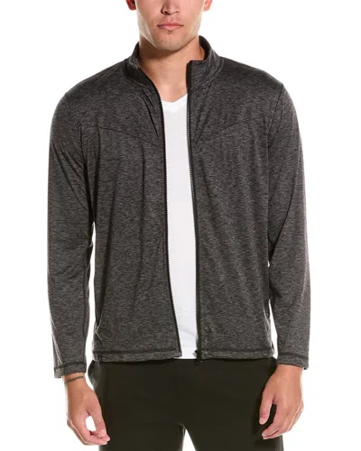 Barefoot Dreams Malibu Collection Butterchic Knit Heavy Zip-up Jacket In Grey