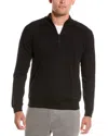 Barefoot Dreams Malibu Collection Fleece 1/2-zip Pullover In Black