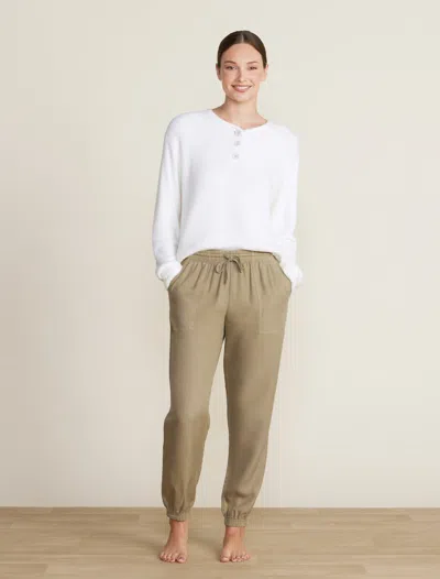 Barefoot Dreams Malibu Collection® Linen Blend Jogger In Military
