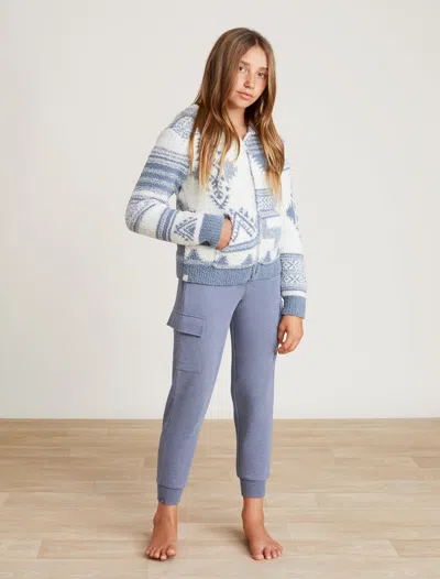Barefoot Dreams Babies' Malibu Collection® Luxe Lounge® Youth Cargo Pant In Blue