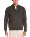 Barefoot Dreams Malibu Collection Pima Fleece 1/2-zip Pullover In Grey