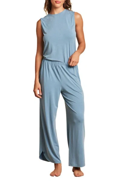 Barefoot Dreams Malibu Collection® Sand Washed Jersey Wide Leg Pajamas In Seashore