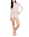 Barefoot Dreams Malibu Collection Ultra Soft Rib Crop T-shirt In Willow