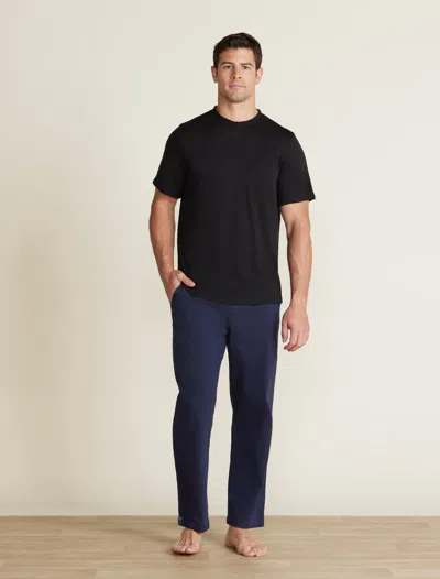 Barefoot Dreams Slub Burnout T-shirt In Black