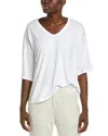 BAREFOOT DREAMS BAREFOOT DREAMS MALIBU COLLECTION SLUB JERSEY V-NECK BOXY T-SHIRT