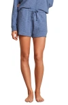 Barefoot Dreams Malibu Collection® Slubbed Drawstring Waist Shorts In Lakeside