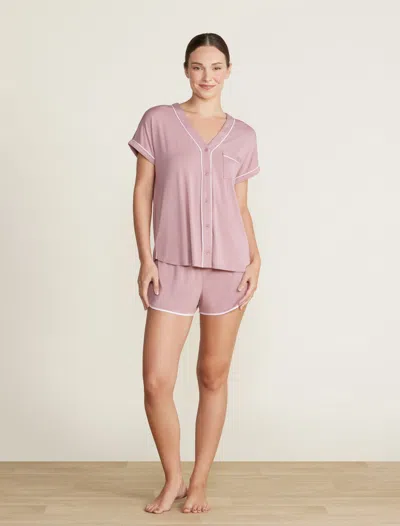 Barefoot Dreams Malibu Collection® Soft Jersey Piped Lounge Set In Multi