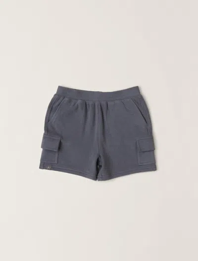 Barefoot Dreams Babies' Malibu Collection® Toddler Brushed Fleece Cargo Short In Black