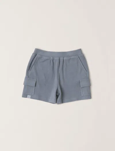 Barefoot Dreams Babies' Malibu Collection® Toddler Brushed Fleece Cargo Short In Blue