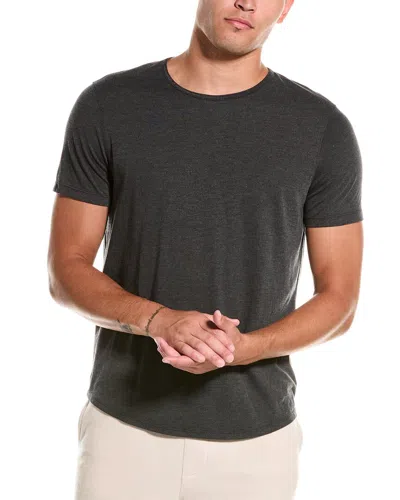 Barefoot Dreams Malibu Collection Triblend Pigment Washed T-shirt In Black