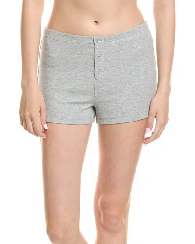 Barefoot Dreams Malibu Collection Ultra Soft Rib Boxer Short In Multi
