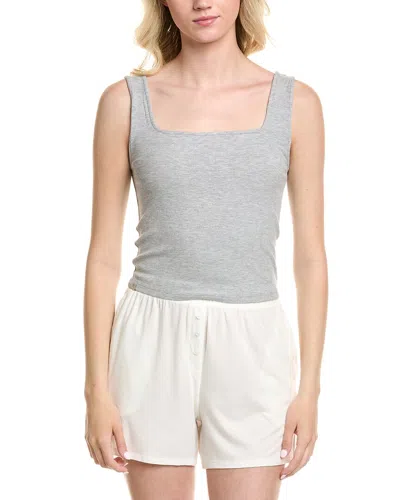 Barefoot Dreams Malibu Collection Ultra Soft Rib Cropped Tank In Animal Print