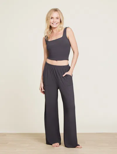 Barefoot Dreams Malibu Collection® Ultra Soft Rib Cropped Tank In Gray