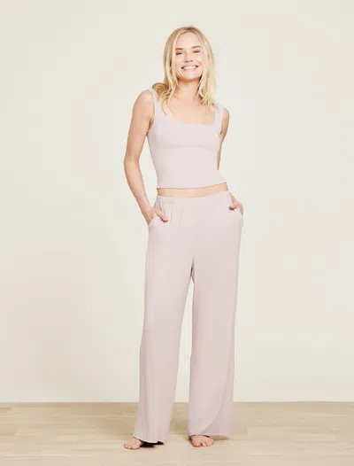 Barefoot Dreams Malibu Collection® Ultra Soft Rib Cropped Tank In Willow