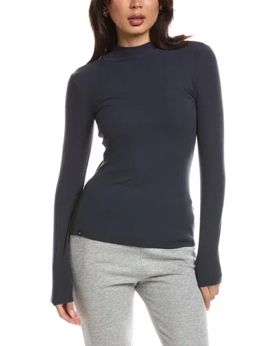Barefoot Dreams Malibu Collection Ultra Soft Rib Mock Neck Pullover In Multi