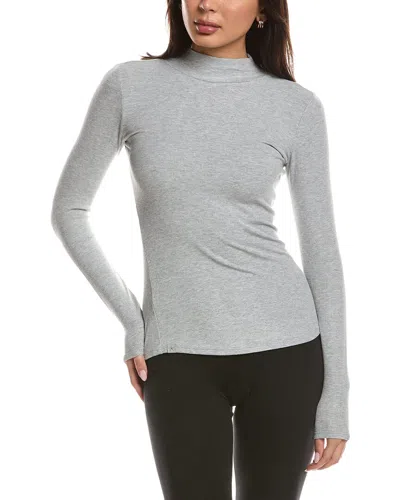 Barefoot Dreams Malibu Collection Ultra Soft Rib Mock Neck Pullover In Multi
