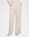 Barefoot Dreams Malibu Collection Ultra Soft Rib Pants In Willow